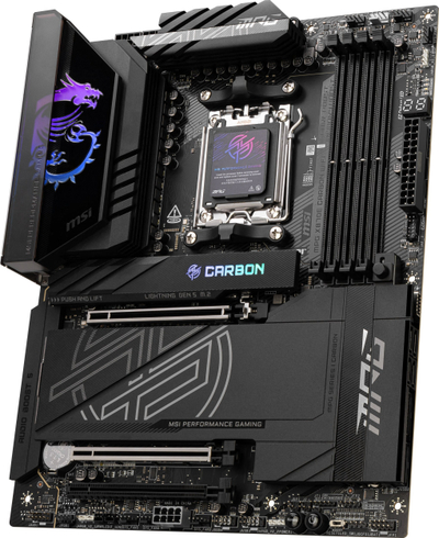 Pllakë amë MSI MPG X870E Carbon WiFi, AMD X870E, Socket AM5, ATX