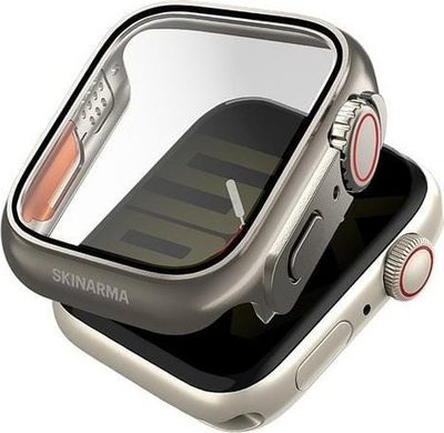 Mbulesë për orë të zgjuar Skinarma Gado Pro, për Apple Watch 41mm, titani, argjendtë