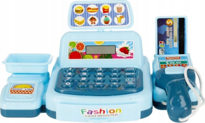 Lodër kasë Mega Creative Cash Register 532402, me zë, me gajdëra, blu