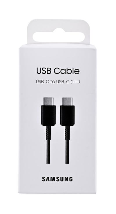 Kabllo Samsung USB Type C në USB Type C, 1m, i zi