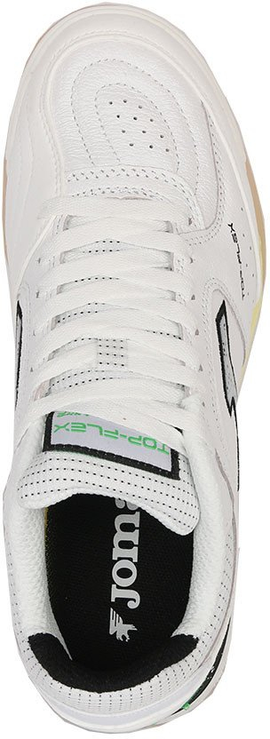 Këpucë futbolli indoor Joma Top Flex Rebound 2502 M TORW2502IN, për burra, lëkurë natyrale, e bardhë