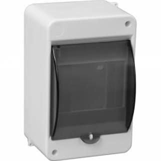 Kuti shpërndarëse modulare Pawbol S-4, 1x4 module, sipërfaqësore, IP40, e bardhë