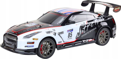 Makine sportive me pult LEAN Toys RC, shkalle 1:8, me drita dhe ze, e kuqe