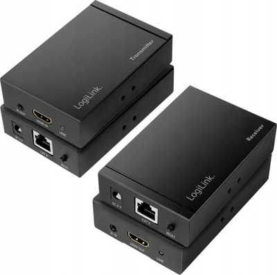 Set extender HDMI LogiLink CV0042, LAN 50 m, 4K 30Hz, HDCP IR, i zi