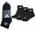 Çorape sportive Adidas Light Ankle, Thin & Light, set 3 palë, të zeza