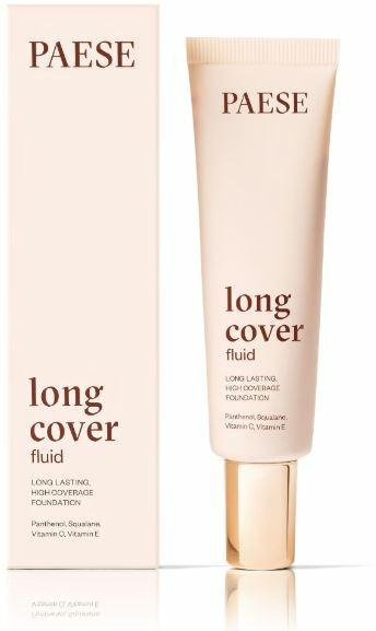 Fondatinë Paese Long Cover Fluid 0.5 Ivory, mbulim i lartë, 30ml, bezhë e çelët