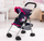 Karrucë lodër për kukulla Bayer Buggy, me tendë dielli, paloset, blu rozë