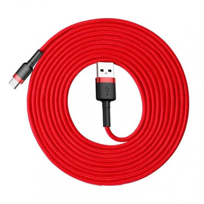 Kabllo USB Baseus CATKLF-U09, USB A me USB C, 3 m, e kuqe