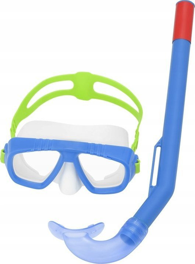 Set maskë snorkel për fëmijë Aqua Champ Essential, polikarbonat, pa lateks, ngjyra të përziera