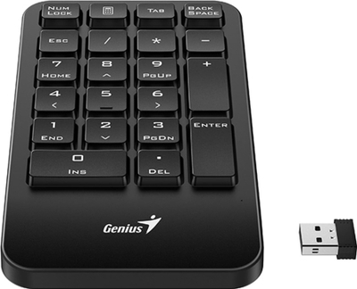 Tastierë numerike Genius NumPad 1000, wireless 2.4GHz, USB, e zezë