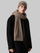 Set Kapele dhe shall për meshkuj Calvin Klein Jeans Rib Knit, kafe