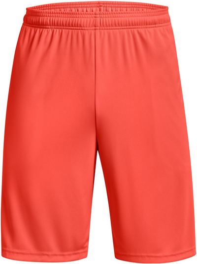 Shorta sportive Under Armour Tech Graphic për meshkuj, material që thahet shpejt, me logo, portokalli