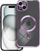 Mbrojtëse telefoni Electro Mag për iPhone 15 Plus, silikoni, MagSafe, transparente vjollcë