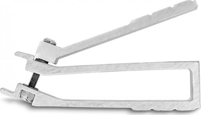 Pinca DeLOCK 66869, alumini, kompakte, argjend