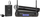 Mikrofon wireless Azusa WR-358LD, sistem VHF me 2 kanale, dore edhe kapëse, i zi