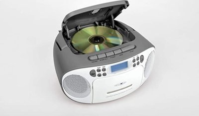 CD player portativ Reflexion RCR2260, i vogël, i lehtë për ta marrë me vete, i bardhë me gri