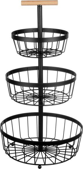 Shportë hekuri Brunbeste Basket 3437 55877, me disa kate, e zezë