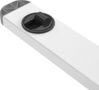 Tavolinë laptopi Techly Adjustable, me rregullim lartësie, me rrota, e bardhë