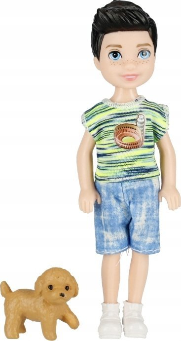 Kukull djalë Mega Creative Doll Boy, 13 cm, me qen lodër, shumëngjyrëshe