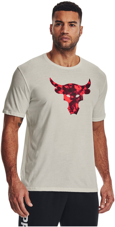 Блуза Under Armour Project Rock, спортска, памук, бела