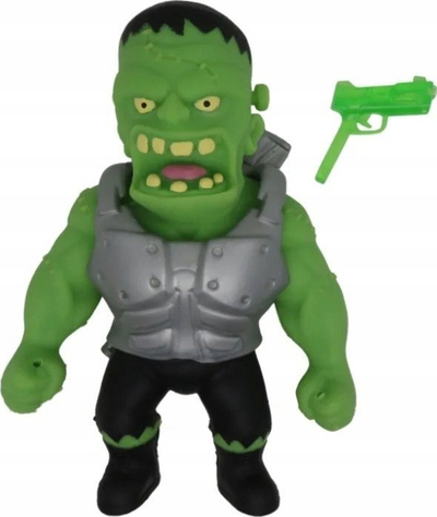Figurë lodër Epee Monsterflex Warriors Frankenstein, gome elastike, me pistoletë, jeshile