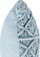 Set jastëkësh dekorativë Beliani GOREME, 45x45 cm, boucle, blu
