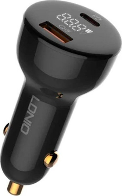 Karikues makine LDNIO C101, 100W, USB dhe USB-C, i zi