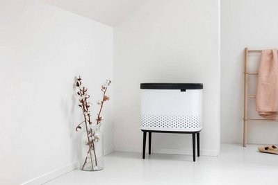 Shportë rrobash Brabantia, 60L, e bardhë