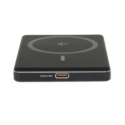Dviced Qi2 Ultrathin MagSafe Power Bank 5000mAh, Black