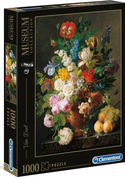 Puzzle Clementoni Museum Collection Bowl of Flowers, 1000 copa, 70 x 50 cm, shumëngjyrësh