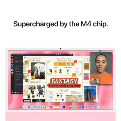 Apple iMac 24", M4 8‑core, 16GB, 256GB SSD, 8‑core GPU, Pink