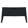 Divan i jashtëm Sleek HM6366.02, 2 vende, polipropilen, 133x68x73 cm, i zi