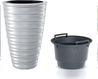 Vazo lulesh Conforama Freze Flower Pot, 44L, plastike, e bardhë