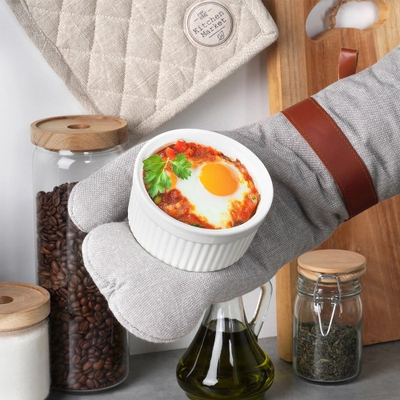 Сет мали чинии за печење Vilde, 260 ml, 6 парчиња, бели