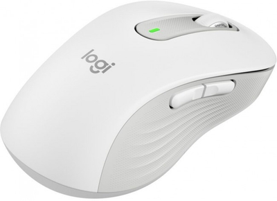 Maus wireless Logitech Signature M650, Bluetooth dhe USB, SilentTouch, i bardhë