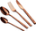 Set lugësh e pirunjsh Berlinger Haus BH-2621, 24 copë, çelik inox, ngjyrë rose gold