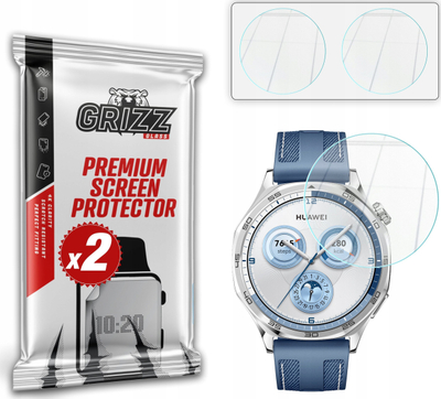 Mbrojtës ekrani GrizzGlass HybridGlass për Huawei Watch GT 5 46mm, i pastër, transparent
