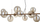 Lampë varëse Canello 10, 10xG9, 86cm, bronz ambër