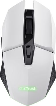 Maus gaming Trust GXT 110W Felox, pa tela, 800-4800 DPI, RGB, i bardhë