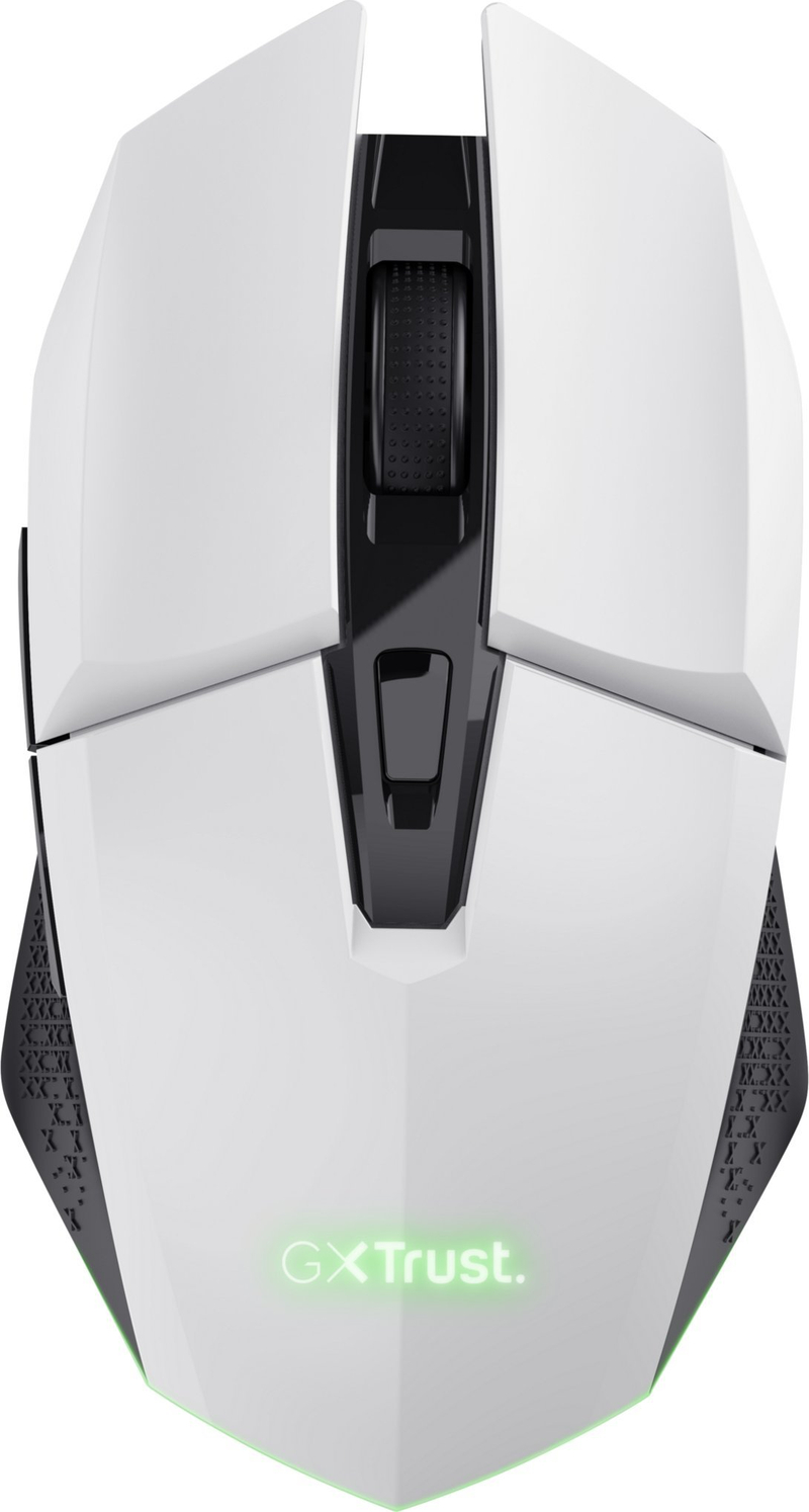 Maus gaming Trust GXT 110W Felox, pa tela, 800-4800 DPI, RGB, i bardhë