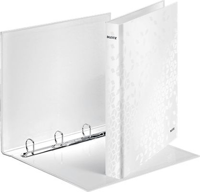 Klasor Leitz Wow 42420001, 4 unaza, A4 40mm, i bardhë