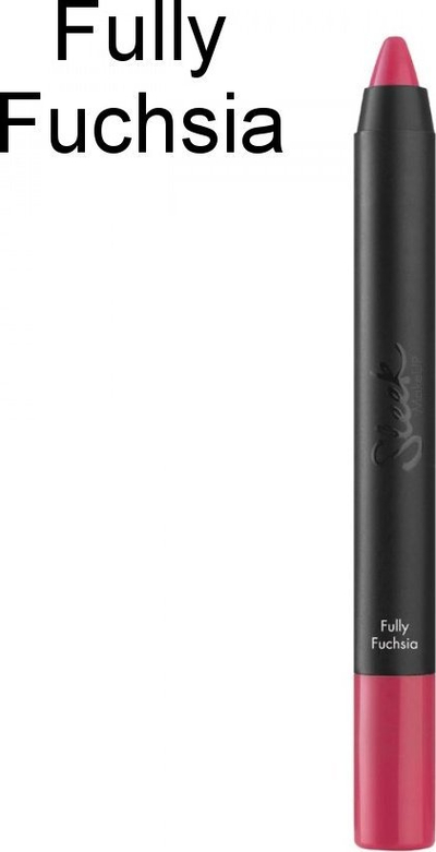 Laps за усни Sleek Makeup Power Plump Lip Crayon 1046 Fully Fuchsia, контур и пополнување, силно розова