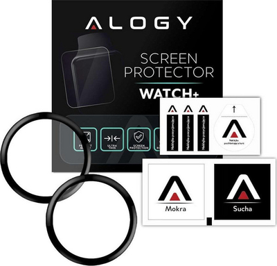 Xham ore 3D Alogy 2x për Xiaomi Amazfit GTR 3, i zi