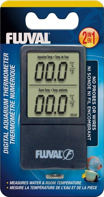 Termometër dixhital akuariumi Fluval 2 in 1, wireless, ekran LCD