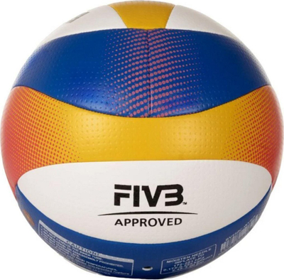Топка за плажeн одбојка Mikasa Beach Pro BV550C, FIVB одобрена, повеќебојна