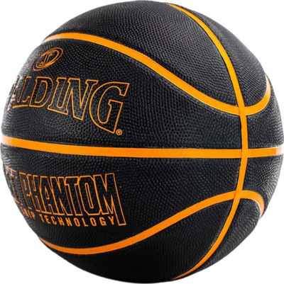 Top basketbolli Spalding Phantom 84383Z, mas 7, për jashtë dhe për në sallë, i zi