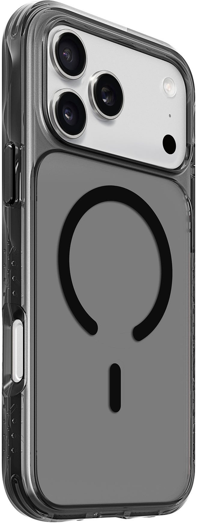 Mbrojtëse telefoni Laut Crystal Matter X për iPhone 17 Pro Max, MagSafe, e fortë ndaj goditjeve, e zezë transparente