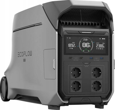 Stacion energjie portativ EcoFlow DELTA Pro 3, 4000W, i rinovuam, gri