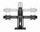 Qëndrim tavoline për monitorë Gembird MS-D2-01, për 2 monitorë 17"-27", VESA 75x75 100x100, i zi