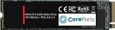 SSD i brendshëm CoreParts CPSSD-M.2NVME-512GB, 512GB, M.2 NVMe PCIe 3.0 x4, i zi